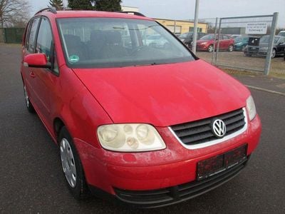 Gebraucht VW Touran Trendline 116 PS (85 kW) 2003 Rot Van / Kleinbus