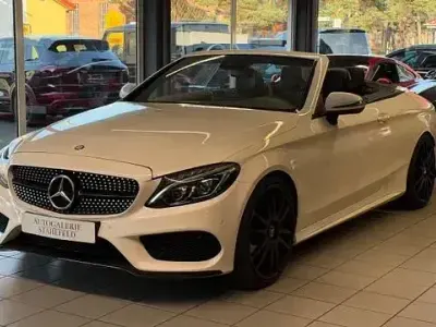 Gebraucht Mercedes C200 AMG line 184 PS (135 kW) 2016 Weiß Cabrio