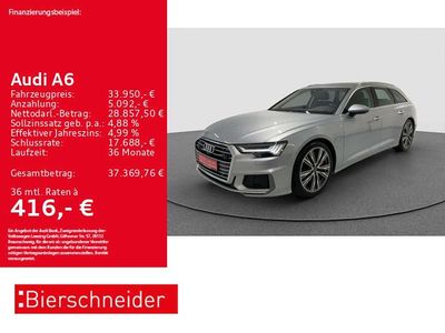 Silber Gebraucht 2022 Audi A6 S-Line Kombi | 33.950 € (Superpreis)