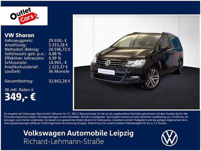 Gebraucht VW Sharan Highline 150 PS (110 kW) 2020 Schwarz Van / Kleinbus
