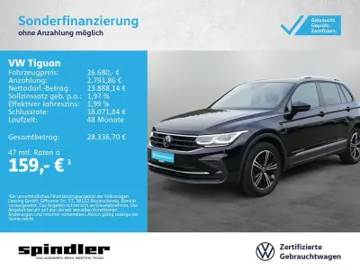 Gebraucht VW Tiguan Active 150 PS (110 kW) 2022 Deep black perleffekt SUV