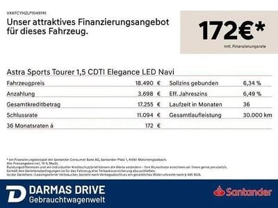 Usata Opel Astra Elegance 131 CV (96 kW) 2023 Nero Station wagon