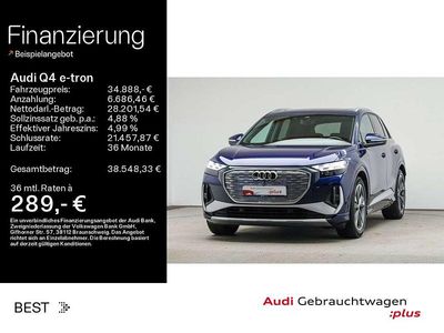 Gebraucht Audi Q4 e-tron S-Line 194 kW (265 PS) 2023 Blau SUV