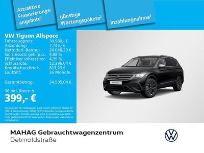 Deep black perleffekt Gebraucht 2023 VW Tiguan Allspace Life SUV | 30.980 € (Fairer Preis)