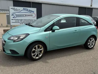 Gebraucht Opel Corsa Edition 95 PS (69 kW) 2015 Peppermint met (440y) Kleinwagen