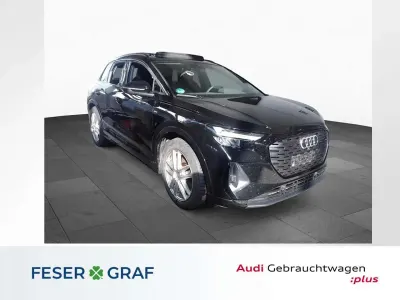 Gebraucht Audi Q4 e-tron S-Line 219 kW (299 PS) 2022 Mythosschwarz metallic SUV