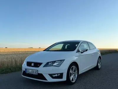 Gebraucht Seat Leon SC FR-Line 125 PS (91 kW) 2015 Weiß Kleinwagen