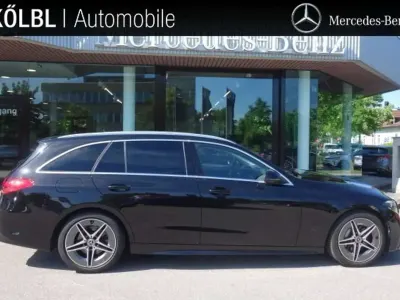 Gebraucht Mercedes C220 AMG line 200 PS (147 kW) 2023 Lack obsidianschwarz Kombi