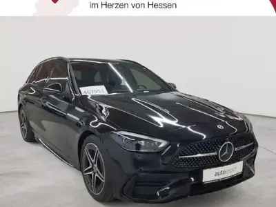 Gebraucht Mercedes C200 AMG line 204 PS (150 kW) 2022 Obsidianschwarz metallic Kombi