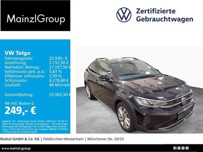 Gebraucht VW Taigo Goal 116 PS (85 kW) 2025 Schwarz SUV