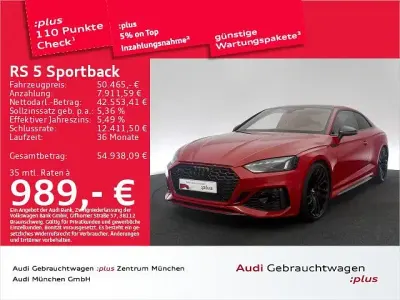 Gebraucht Audi RS5 Sport 450 PS (330 kW) 2020 Tangorot metallic Coupé