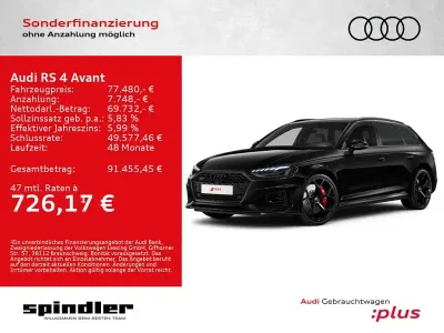 Gebraucht Audi RS4 Comfort 450 PS (330 kW) 2024 Mythosschwarz metallic Kombi