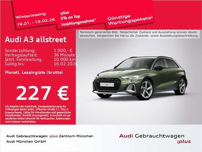 Distriktgrün metallic Gebraucht 2025 Audi A3 Sport Kombi | 35.368 € (Superpreis)
