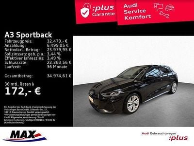 Usata Audi A3 S-Line 150 CV (110 kW) 2025 Nero Berlina