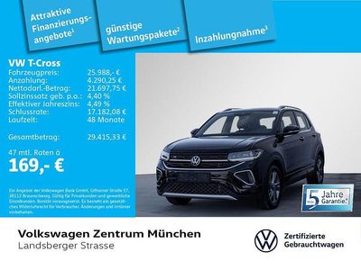 Usata VW T-Cross R-line 150 CV (110 kW) 2024 Nero SUV