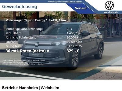 Grau (delfingrau metallic) Neu 2025 VW Tiguan SUV | 44.641 € (Guter Preis)