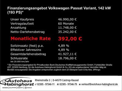 Schwarz Neu 2025 VW Passat R-line Kombi | 46.990 € (Superpreis)
