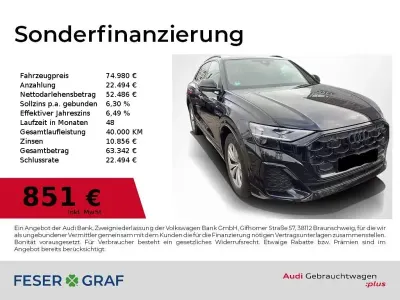 Gebraucht Audi Q8 S-Line 286 PS (210 kW) 2025 Mythosschwarz metallic SUV