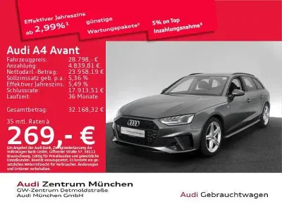 Gebraucht Audi A4 S-Line 163 PS (119 kW) 2023 Daytonagrau perleffekt Kombi