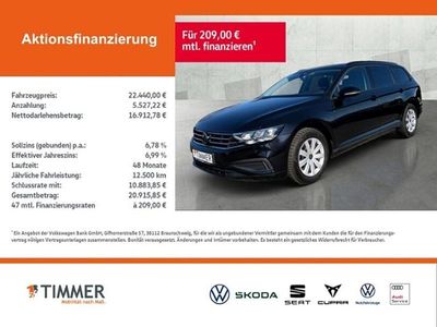 Gebraucht VW Passat Basis 150 PS (110 kW) 2022 Deep black perleffekt Kombi