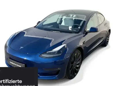 Usata Tesla Model 3 Performance 377 kW (513 CV) 2022 Blu Berlina