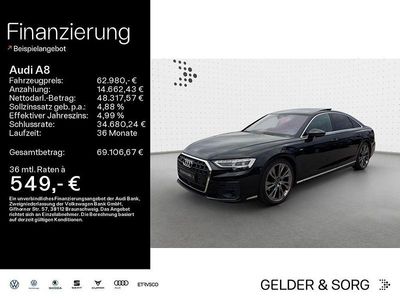 Mythosschwarz metallic Gebraucht 2022 Audi A8 S-Line Limousine | 62.980 € (Fairer Preis)