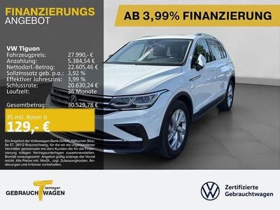 Gebraucht VW Tiguan IQ Drive 150 PS (110 kW) 2023 Weiß SUV