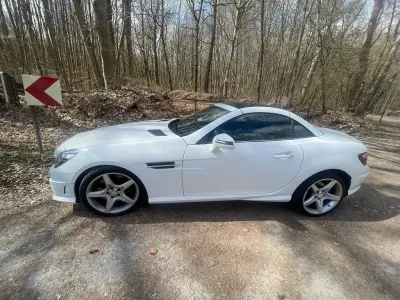 Gebraucht Mercedes SLK200 184 PS (135 kW) 2014 Weiß Cabrio
