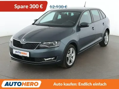 Gebraucht Skoda Rapid Clever 95 PS (69 kW) 2018 Grau Kleinwagen