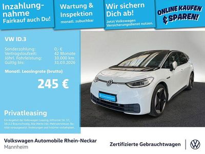 Gebraucht VW ID.3 Pro Performance 150 kW (204 PS) 2020 Weiß Kleinwagen