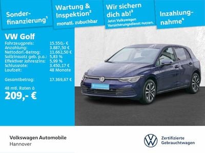 Gebraucht VW Golf VIII United 110 PS (80 kW) 2020 Atlantic blue metallic Limousine