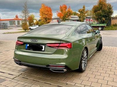 Second-hand Audi A5 Sportback S-line plus 204 CP (150 kW) 2022 Verde Hatchback