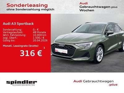 Gebraucht Audi A3 Sport 204 PS (150 kW) 2025 Distriktgrün metallic Limousine