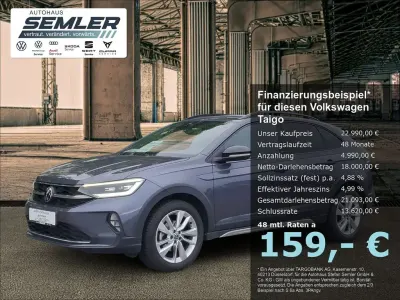 Gebraucht VW Taigo Move 150 PS (110 kW) 2023 Grau SUV