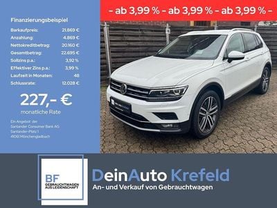Weiß Gebraucht 2017 VW Tiguan Highline SUV | 21.869 € (Fairer Preis)