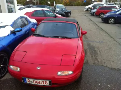 Gebraucht Mazda MX5 90 PS (66 kW) 1997 Rot Cabrio
