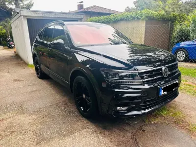 Gebraucht VW Tiguan Allspace R-line 200 PS (147 kW) 2021 Schwarz SUV