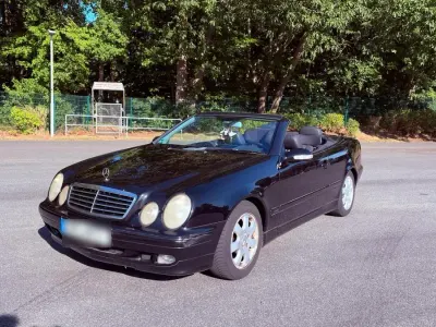 Gebraucht Mercedes CLK200 Avantgarde 2002 Schwarz Cabrio