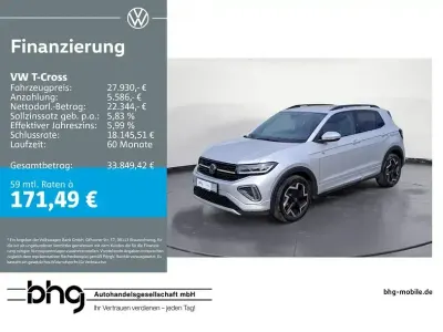 Używany VW T-Cross R-line 150 KM (110 kW) 2025 Srebrny SUV