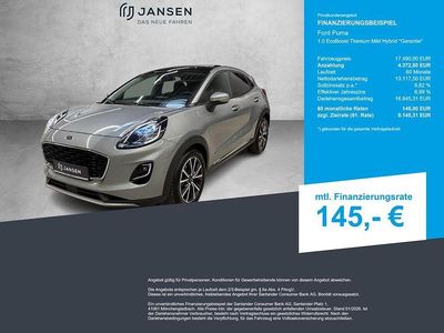 Gebraucht Ford Puma Titanium 125 PS (91 kW) 2021 Silber SUV