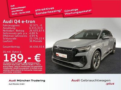 Gebraucht Audi Q4 e-tron Ambiente 150 kW (204 PS) 2023 Kieselgrau SUV