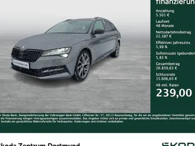 Gebraucht Skoda Superb SportLine 200 PS (147 kW) 2022 Grau Kombi