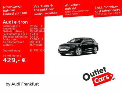 Gebraucht Audi e-tron Advanced 300 kW (408 PS) 2023 Mythosschwarz metallic/mythoss SUV
