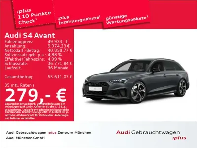 Brugt Audi S4 Ambiente 341 HK (250 kW) 2023 Grå Stationcar