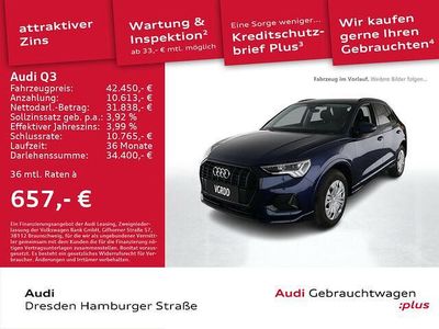 Gebraucht Audi Q3 Advanced Plus 150 PS (110 kW) 2024 Navarrablau metallic SUV