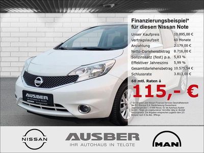Gebraucht Nissan Note Acenta 80 PS (58 kW) 2015 M) (weiss Kleinwagen