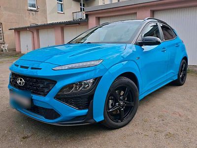 Gebraucht Hyundai Kona N Line 120 PS (88 kW) 2021 Blau SUV