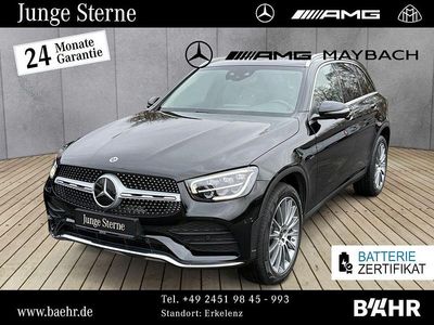 Unilack schwarz uni Gebraucht 2021 Mercedes GLC300e AMG SUV | 39.950 € (Fairer Preis)