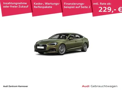 Gebraucht Audi A5 Sportback Comfort 286 PS (210 kW) 2023 Distriktgrün metallic Kleinwagen