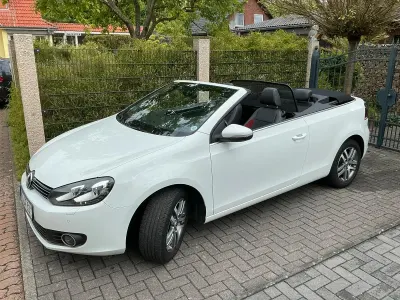 Brugt VW Golf Cabriolet 105 HK (77 kW) 2012 Hvid Cabriolet